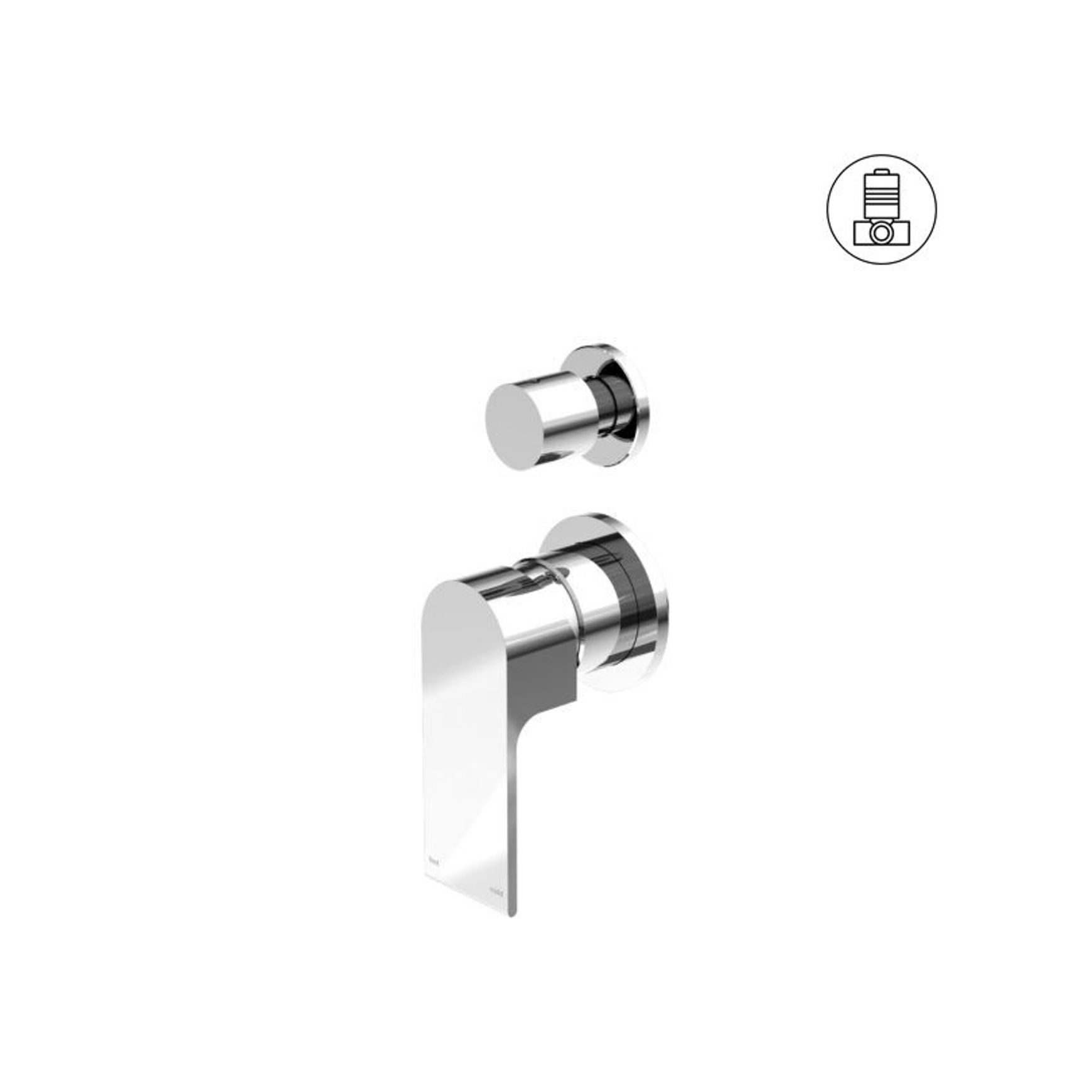 Bianca Shower Mixer & Divertor Back Plate | Chrome