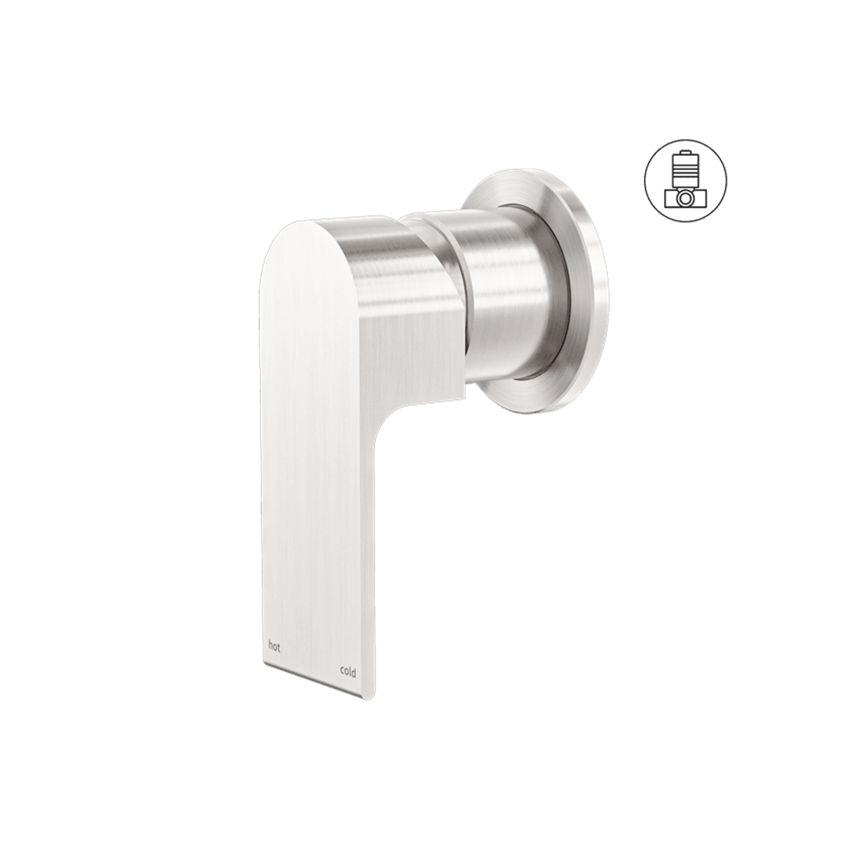 Bianca Shower Mixer 60mm Plate | Brushed Nickel