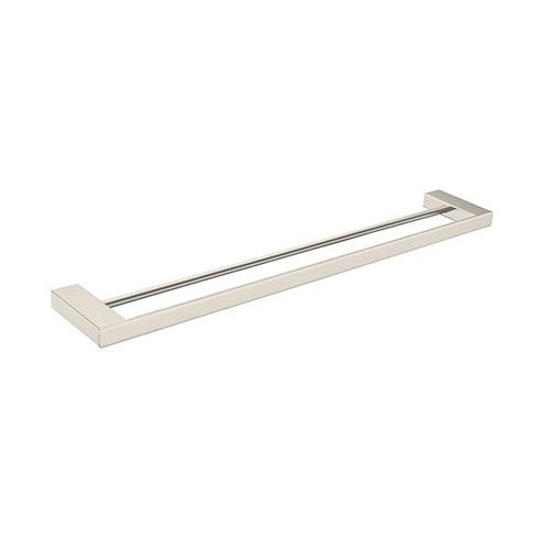 Celia Double Towel Rail 800mm Brushed Nickel