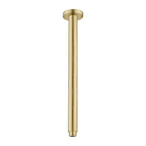 Round Ceiling Arm 300mm Length Brushed Gold