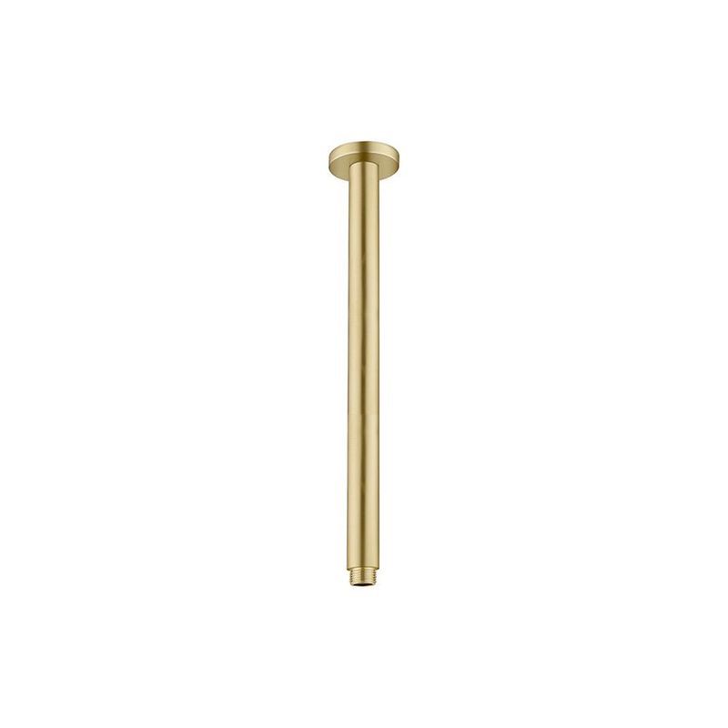 Round Ceiling Arm 300mm Length Brushed Gold