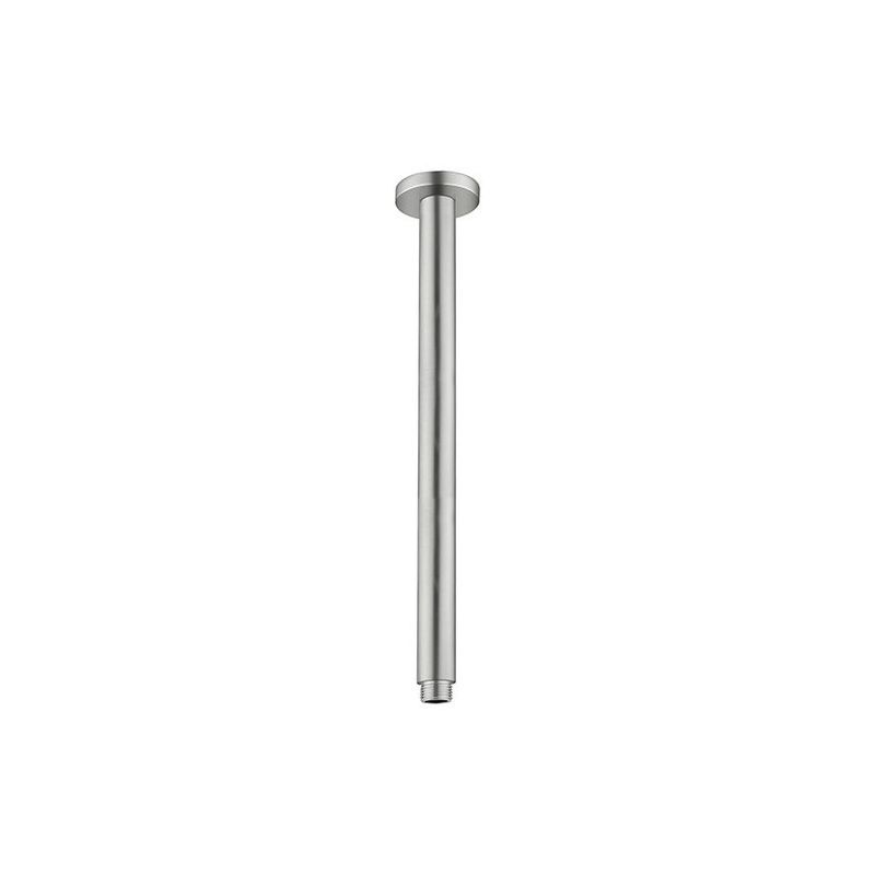 Round Ceiling Arm 300mm Length Brushed Nickel