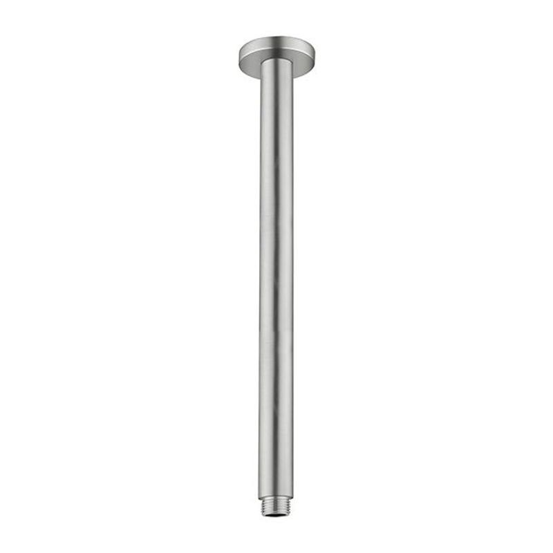 Round Ceiling Arm 300mm Length Brushed Nickel