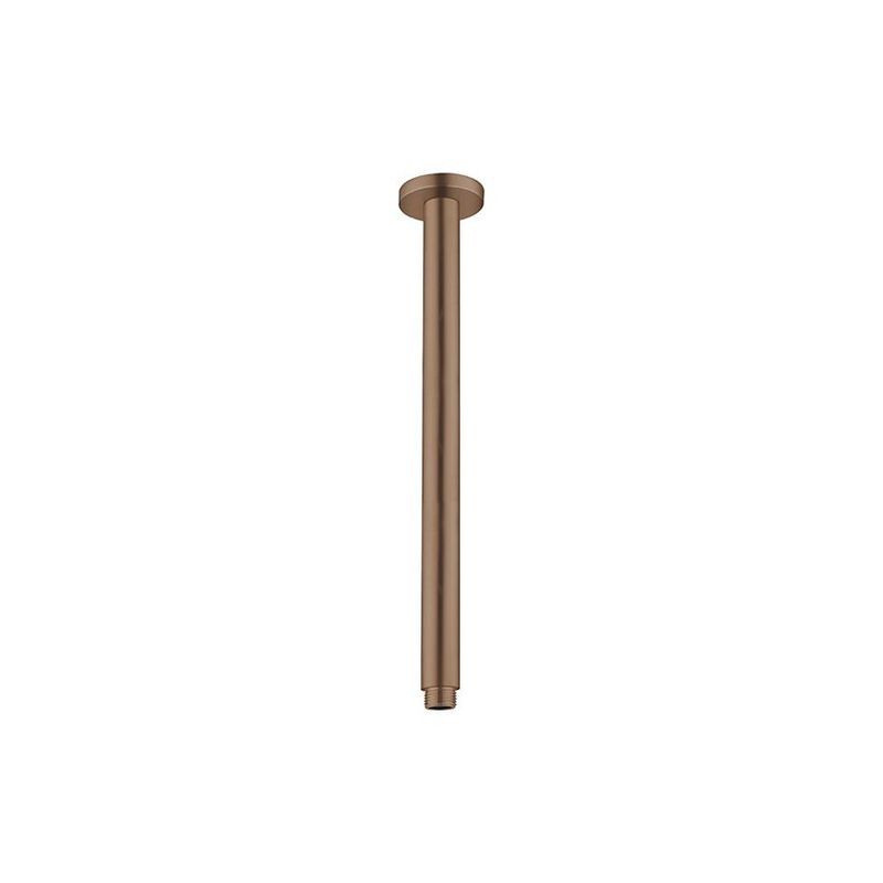 Round Ceiling Arm 300mm Length Brushed Bronze