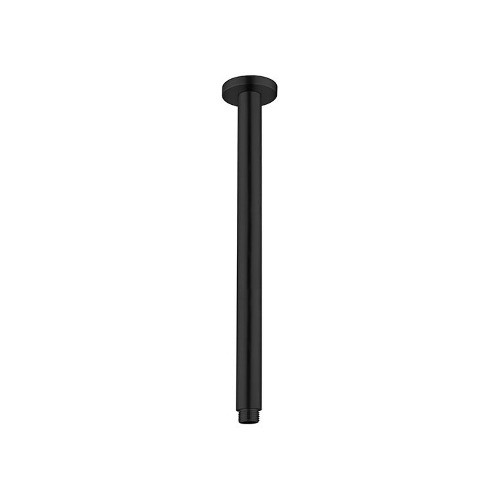 Round Ceiling Arm 450mm Length Matte Black
