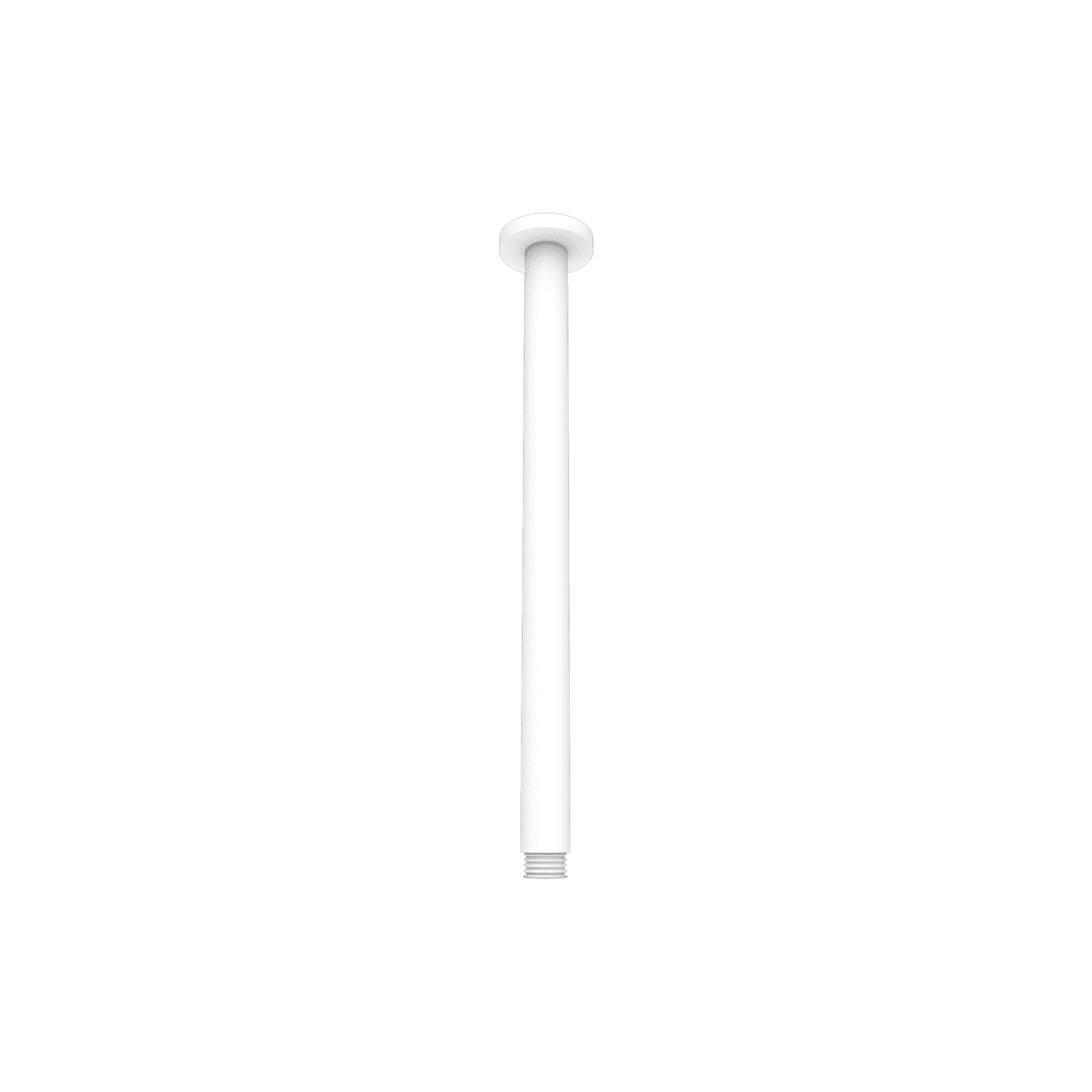 Round Ceiling Arm 300mm Length Matte White