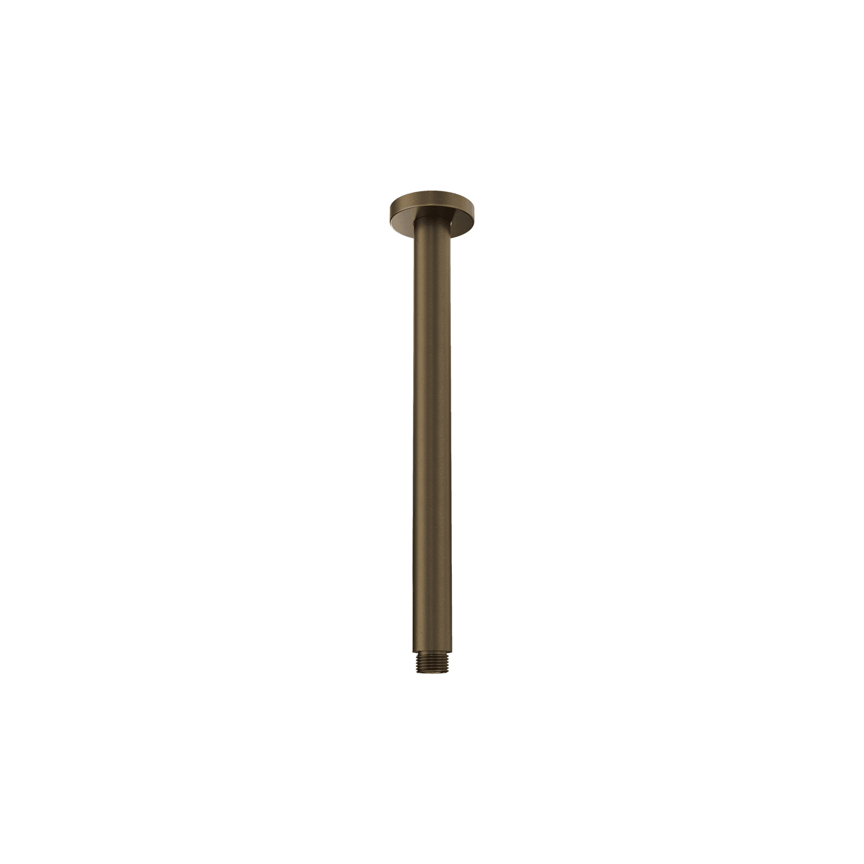 Round Ceiling Arm 300mm Length Tumbled Antique Brass