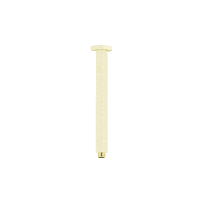 Square Ceiling Arm 300mm Length Brushed Gold