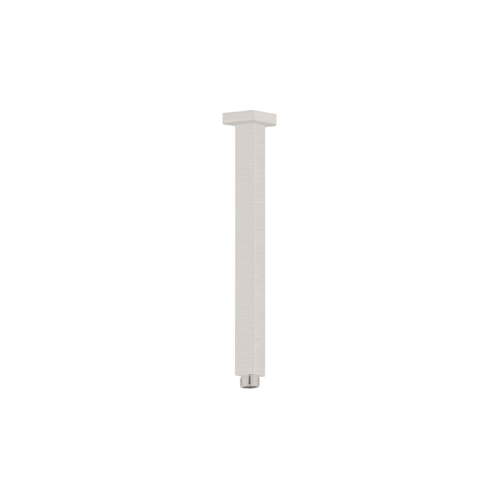 Square Ceiling Arm 300mm Length Brushed Nickel