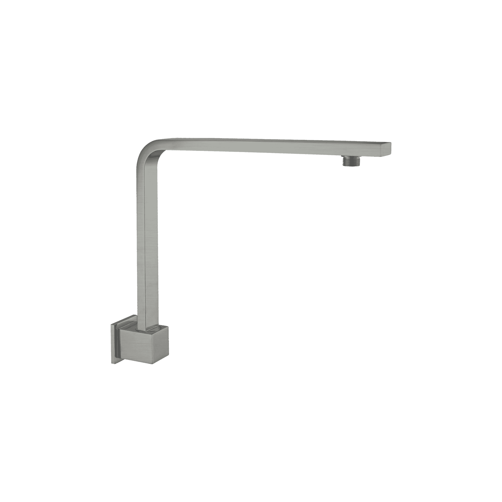 Square Swivel Shower Arm Gun Metal