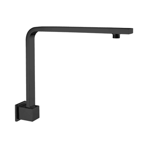 Square Swivel Shower Arm Matte Black