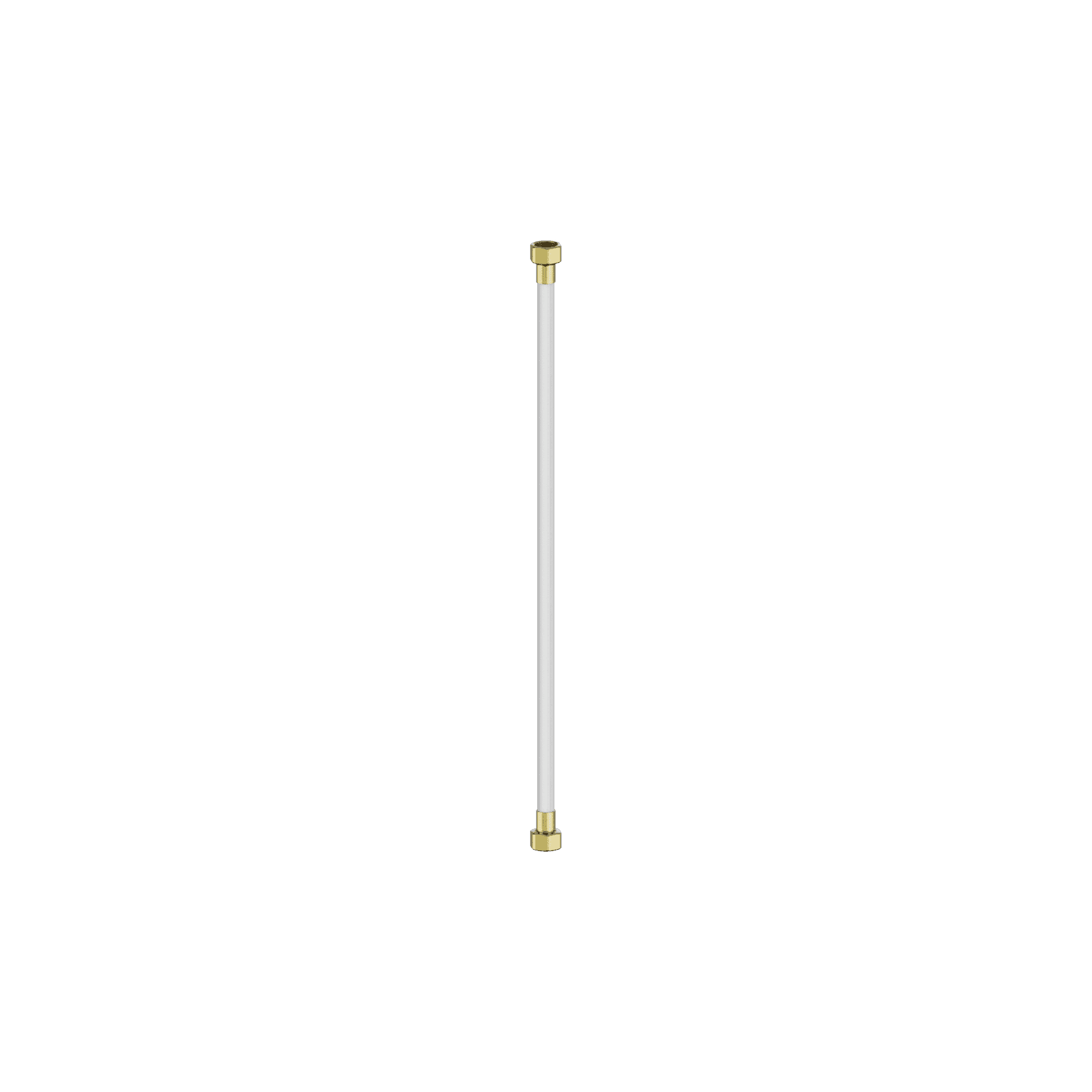 500mm Premium G1/2 Female Flixble Water Connector Hose Brushed Gold