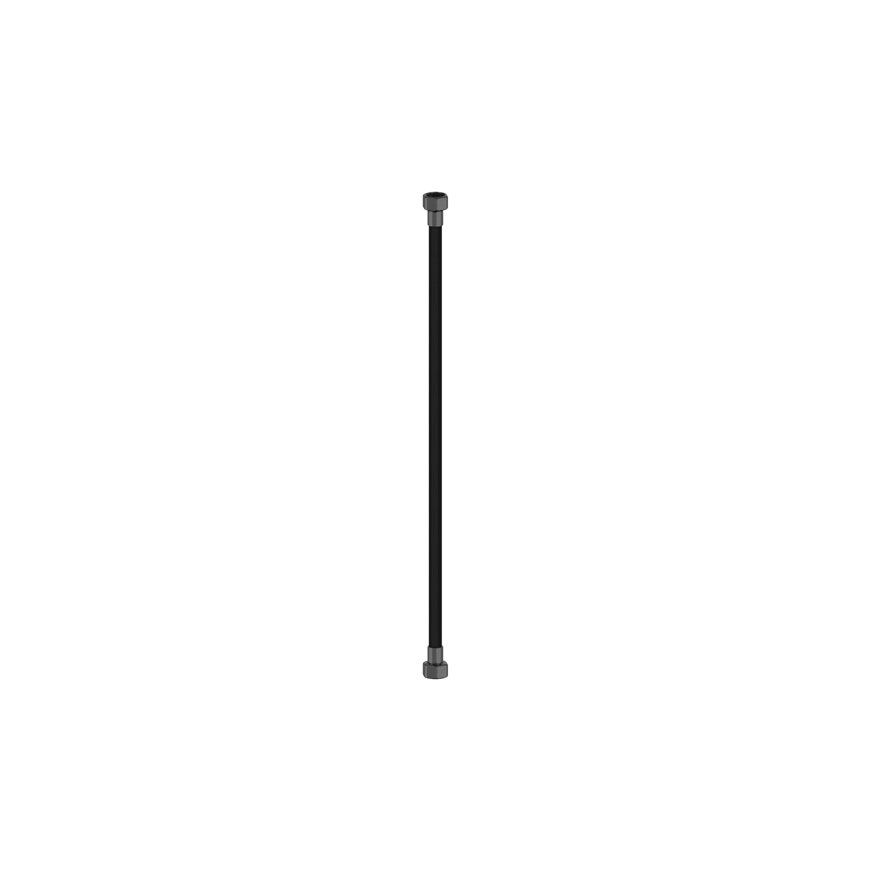 500mm Premium G1/2 Female Flixble Water  Connector Hose Gun Metal
