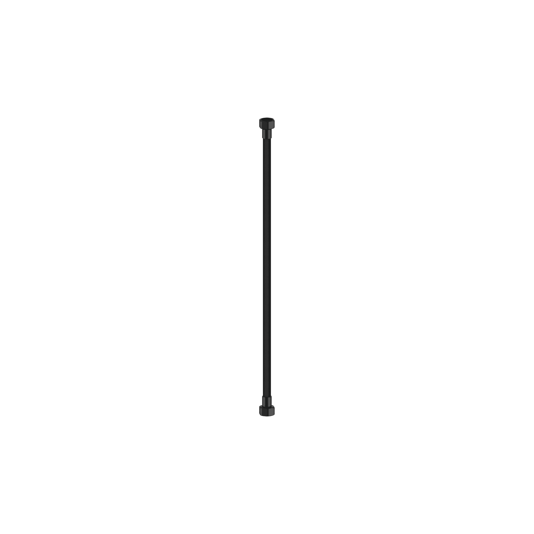 500mm Premium G1/2 Female Flixble Water Connector Hose Matte Black
