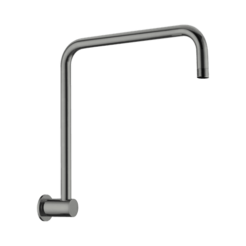 Round Swivel Shower Arm Gun Metal