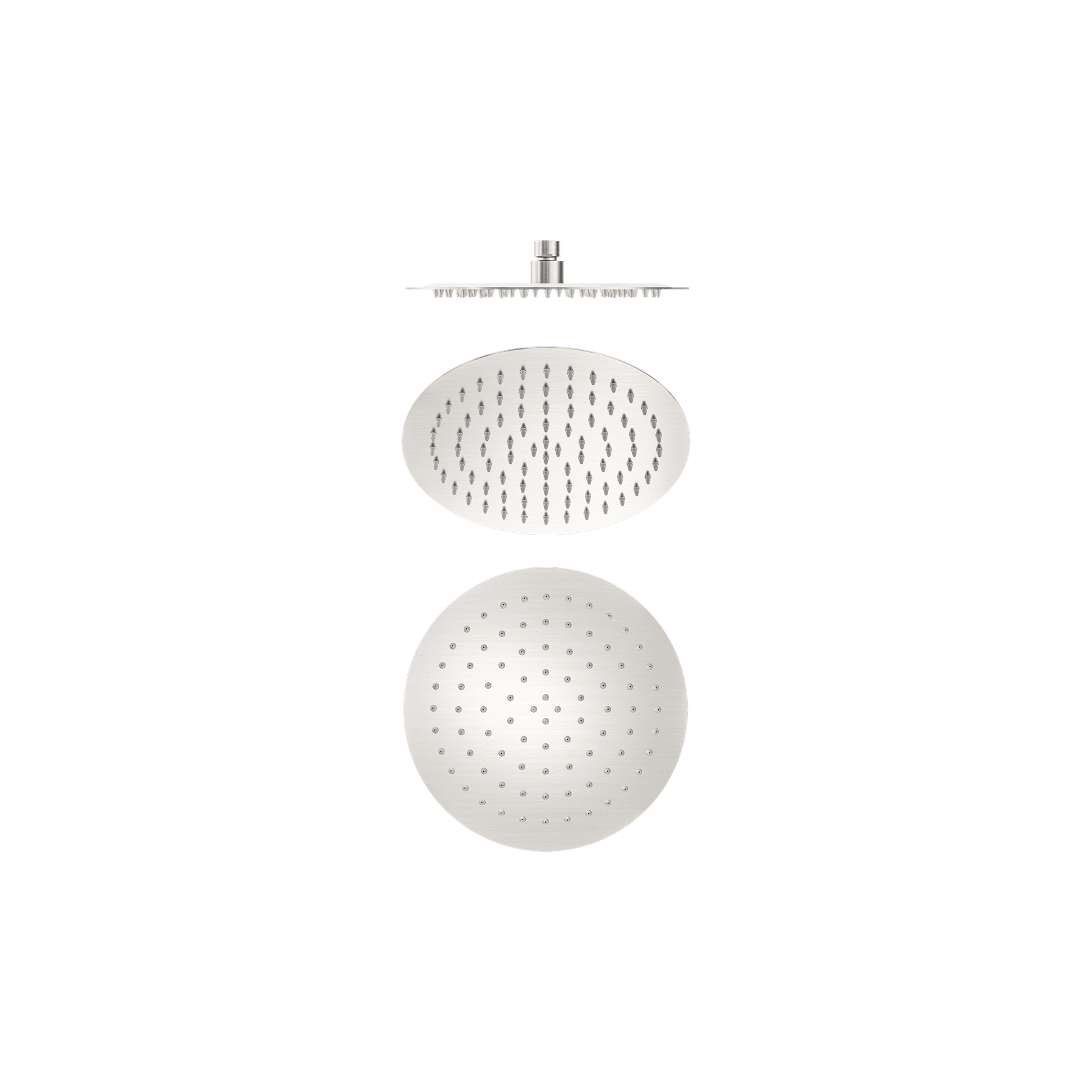 250mm Round Stainless Steel Shower Head 4 Star Rating Brushed Nickel