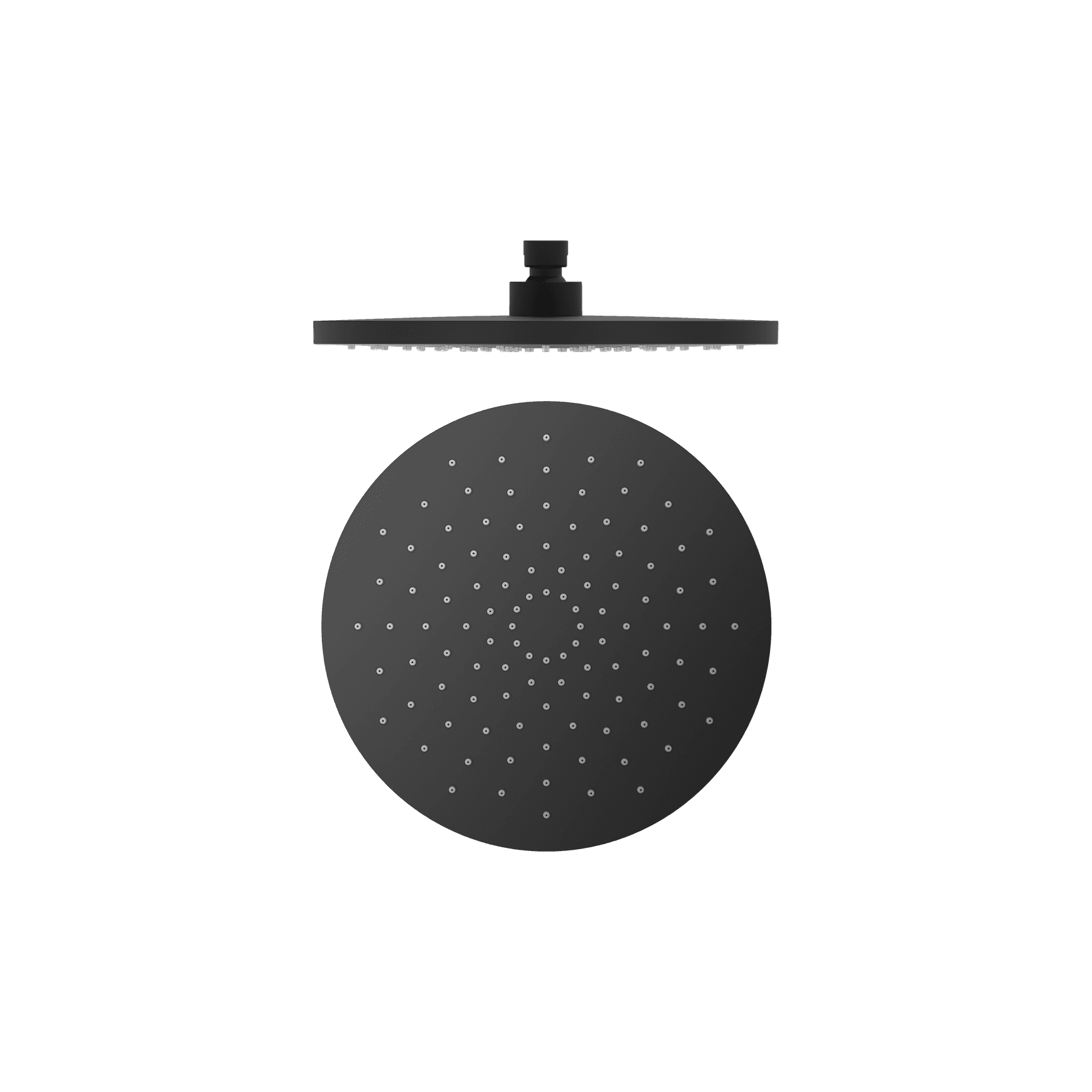 250mm Abs Round Shower Head Matte Black