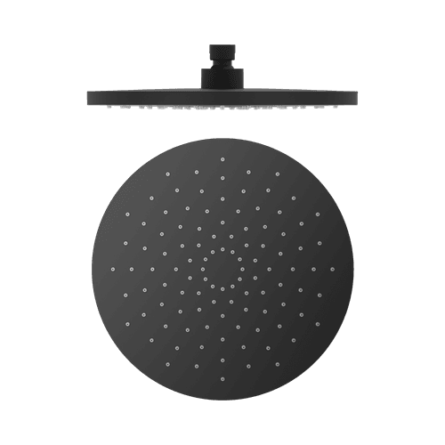 250mm Abs Round Shower Head Matte Black