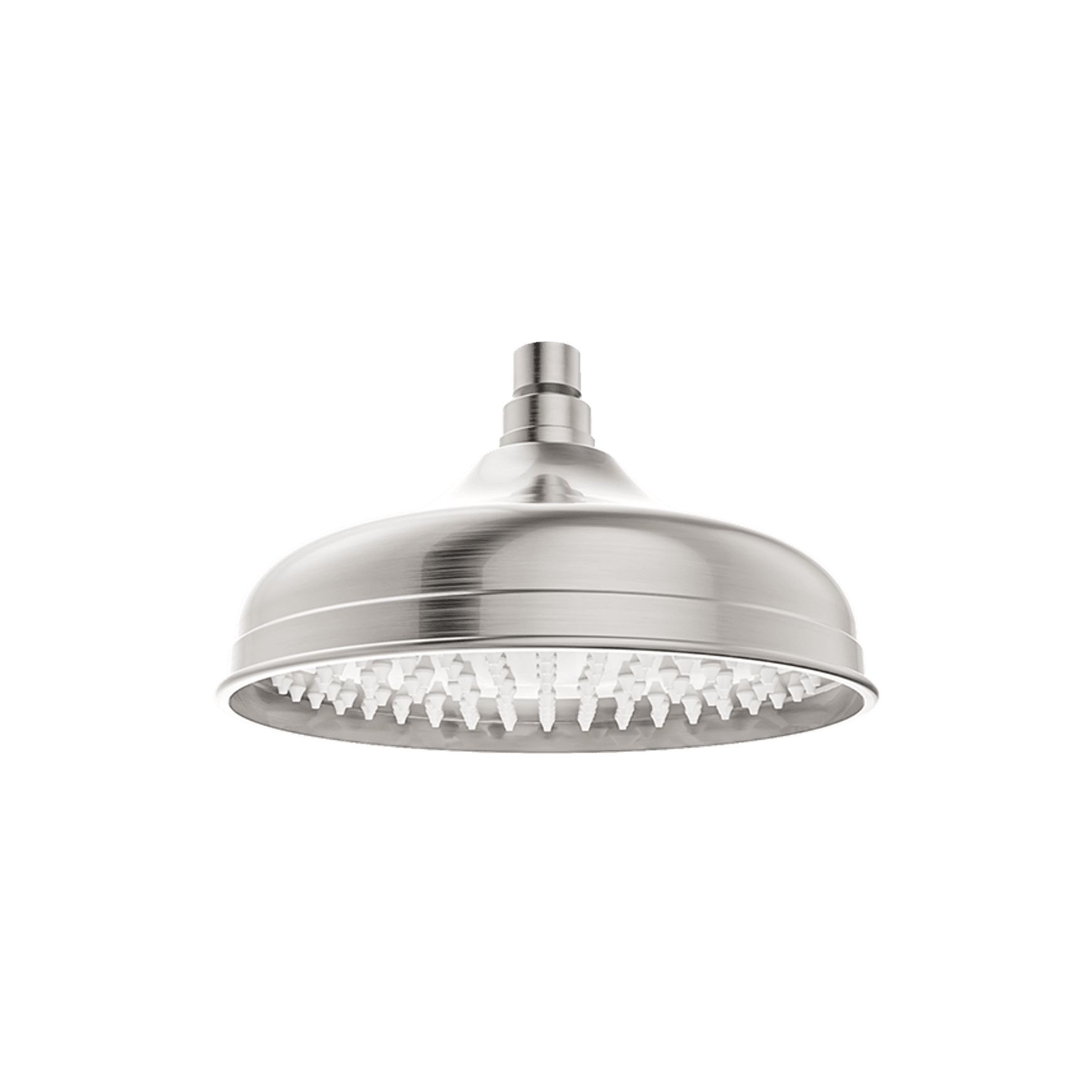 York 200mm Shower Head Brushed Nickel