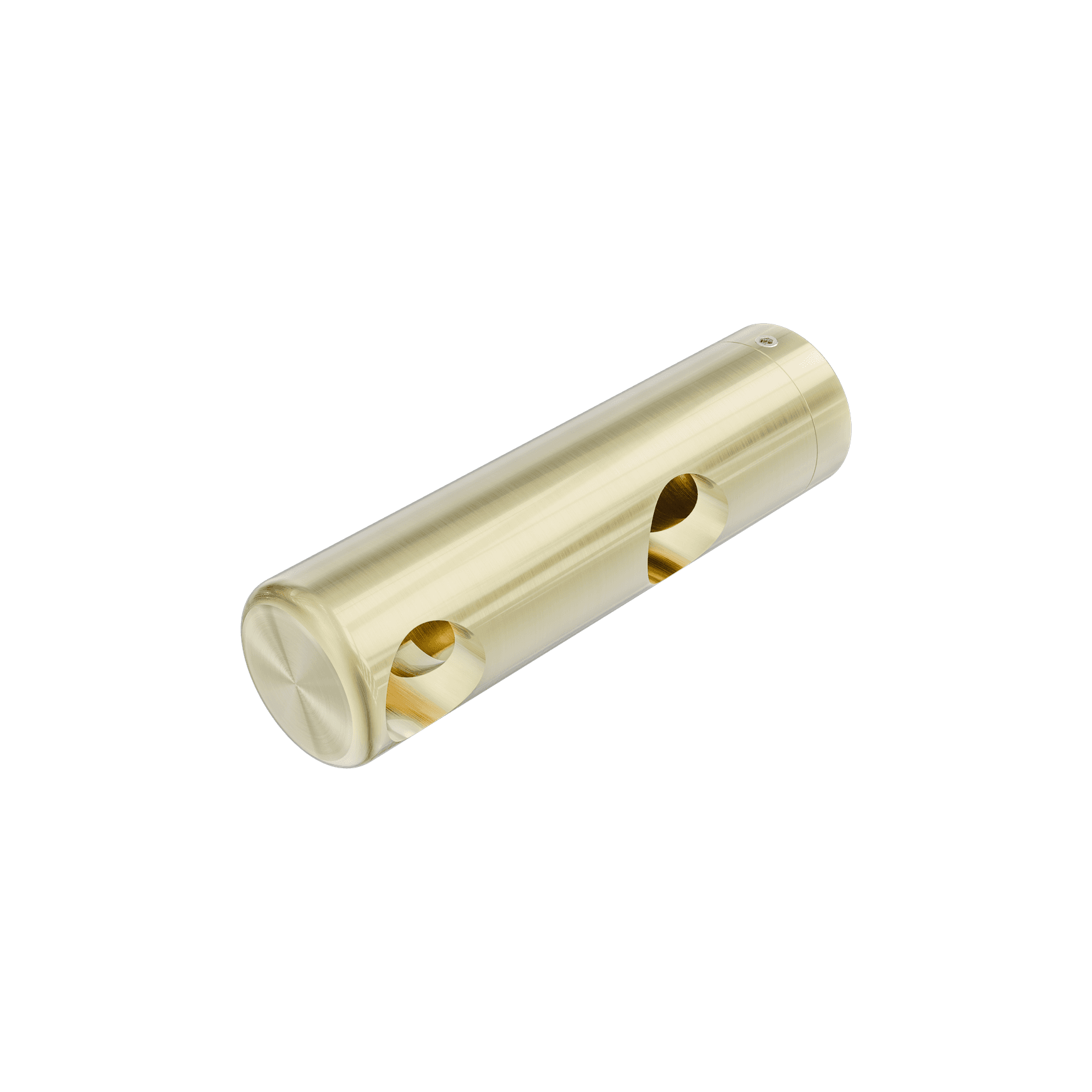 Mecca Care Make Your Own 25mm Grab Rail Double Towel Bracket Left Brushed Gold