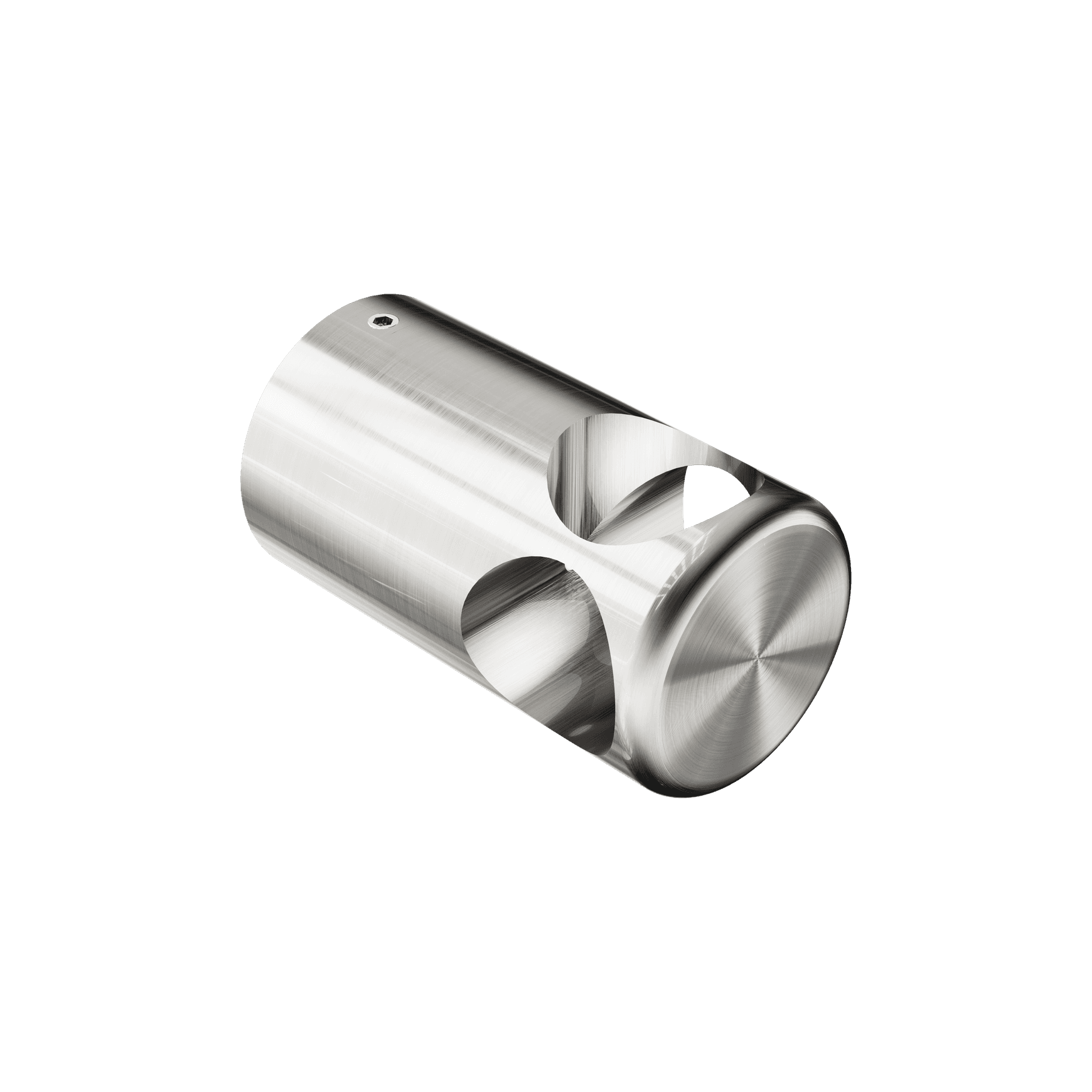 Mecca Care Make Your Own 32mm Grab Rail T Bar Bracket Brushed Nickel