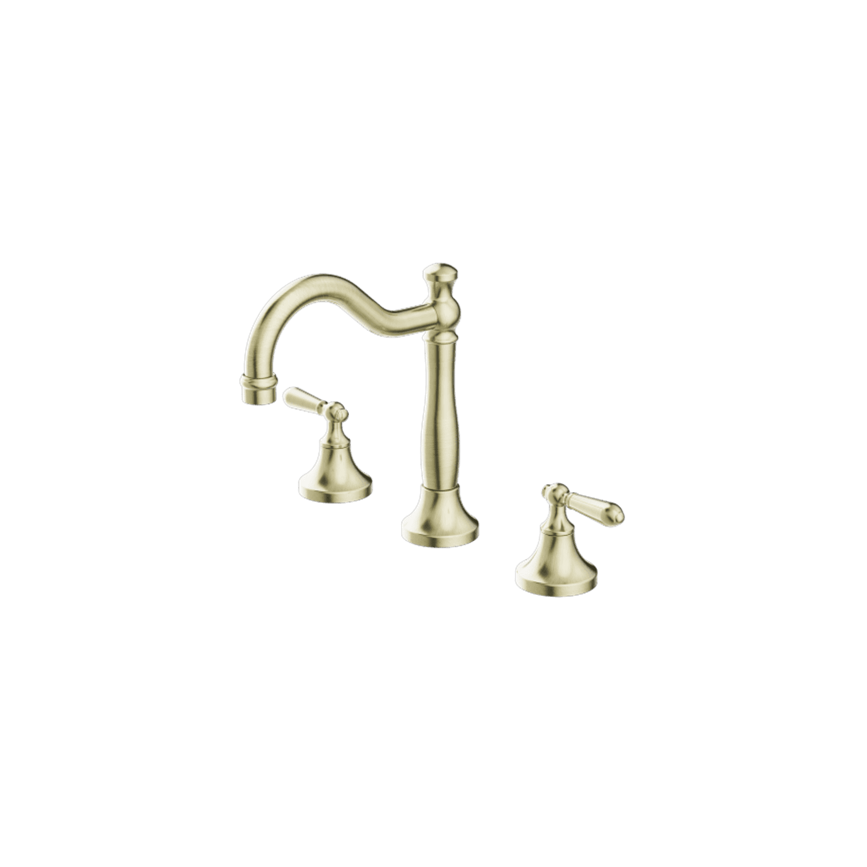 York Basin Set With Metal Lever Aged Brass