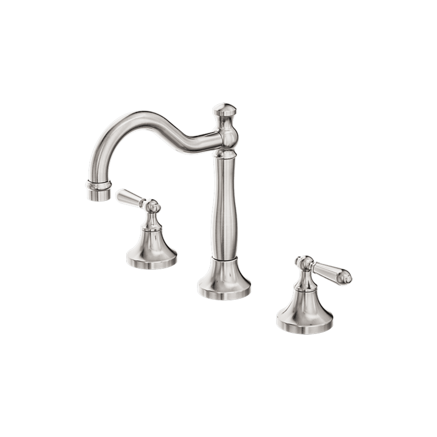 York Basin Set With Metal Lever Brushed Nickel
