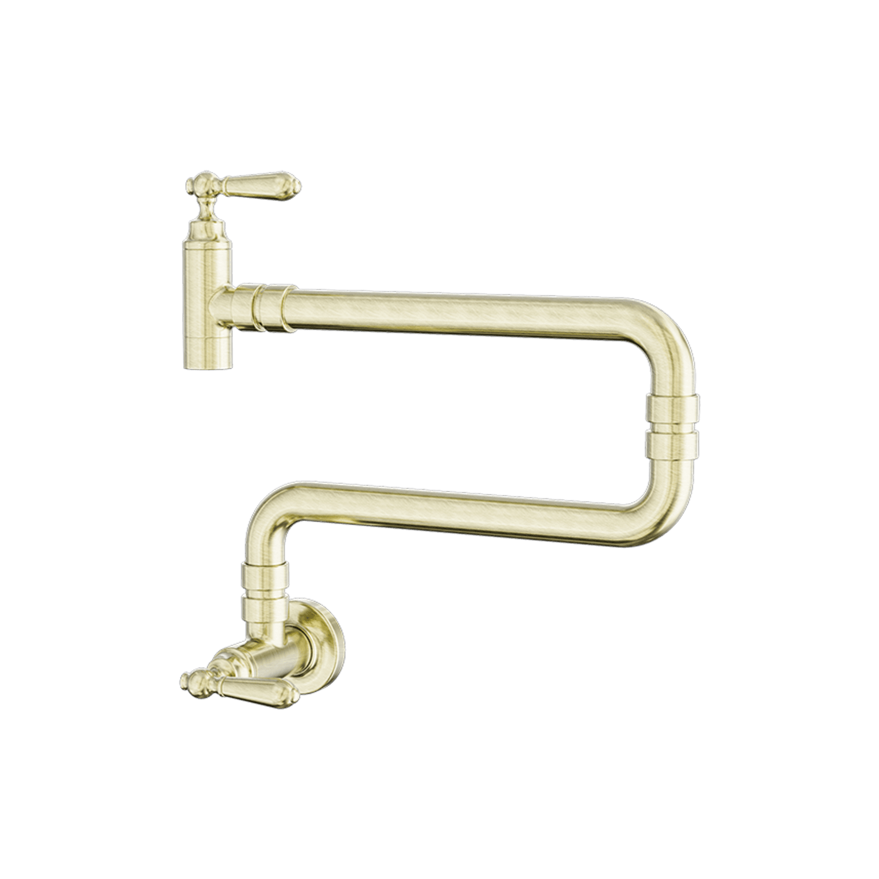 York Wall Mounted Pot Filler Aged Brass