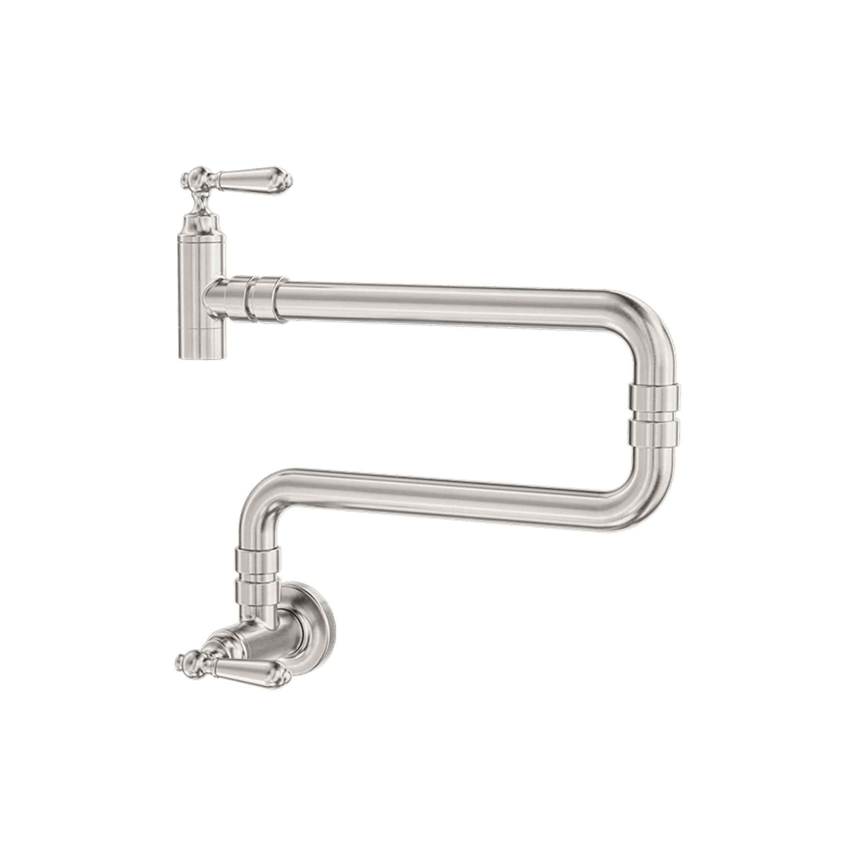York Wall Mounted Pot Filler Brushed Nickel