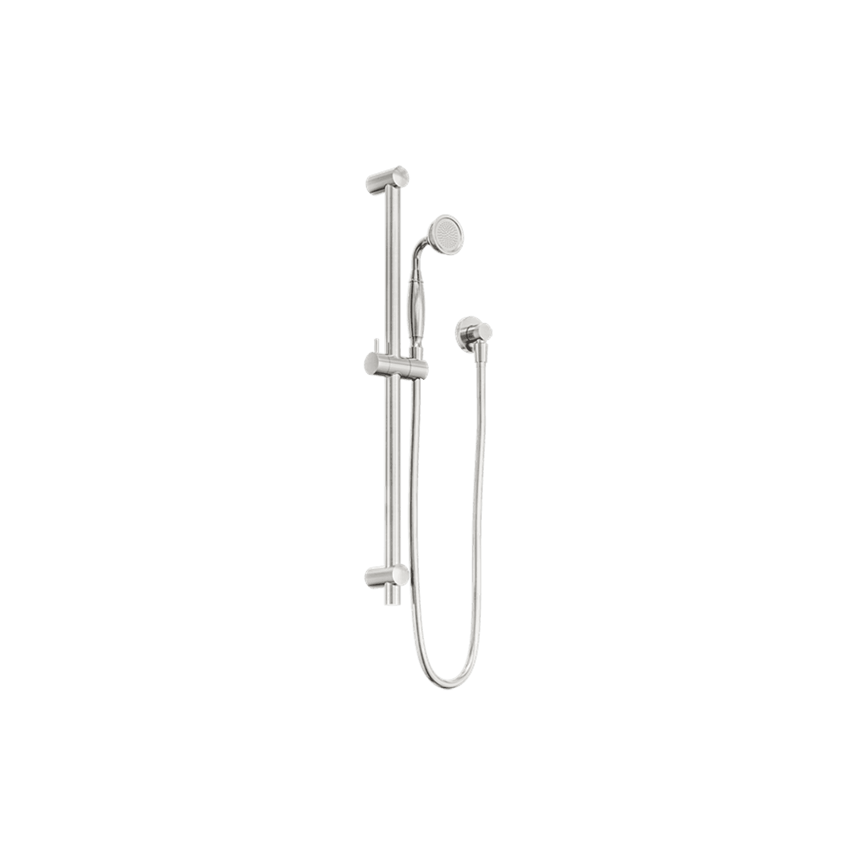 York Shower Rail With Metal Hand Shower Brushed Nickel