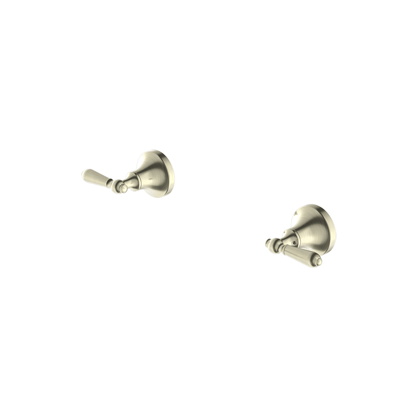 York Wall Top Assemblies With Metal Lever Aged Brass