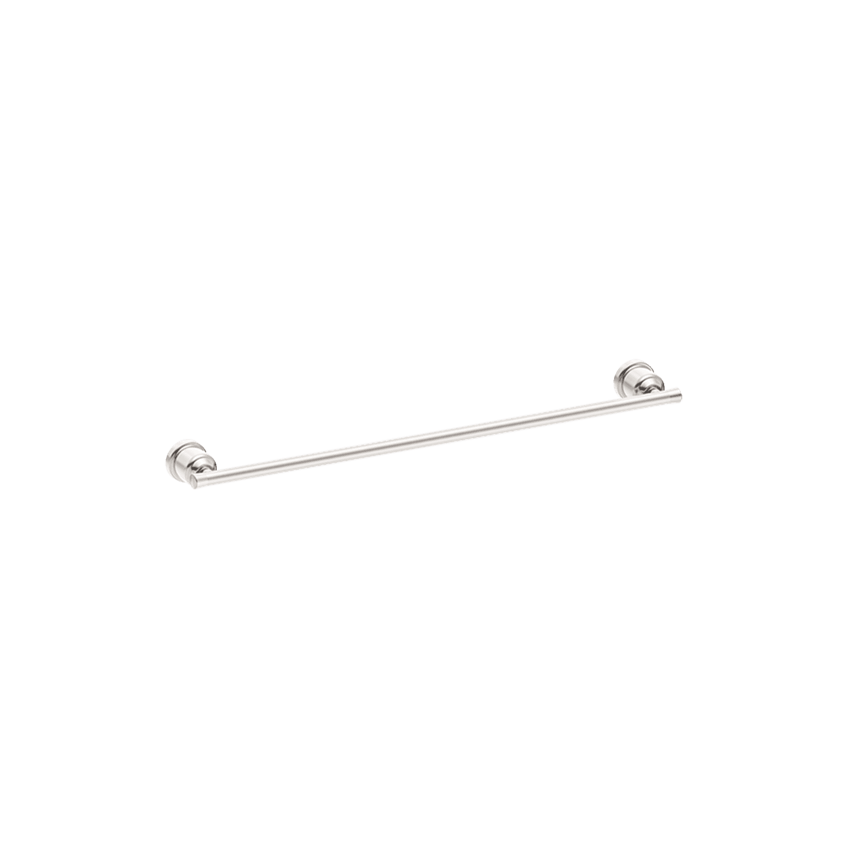York Single Towel Rail 600mm Brushed Nickel
