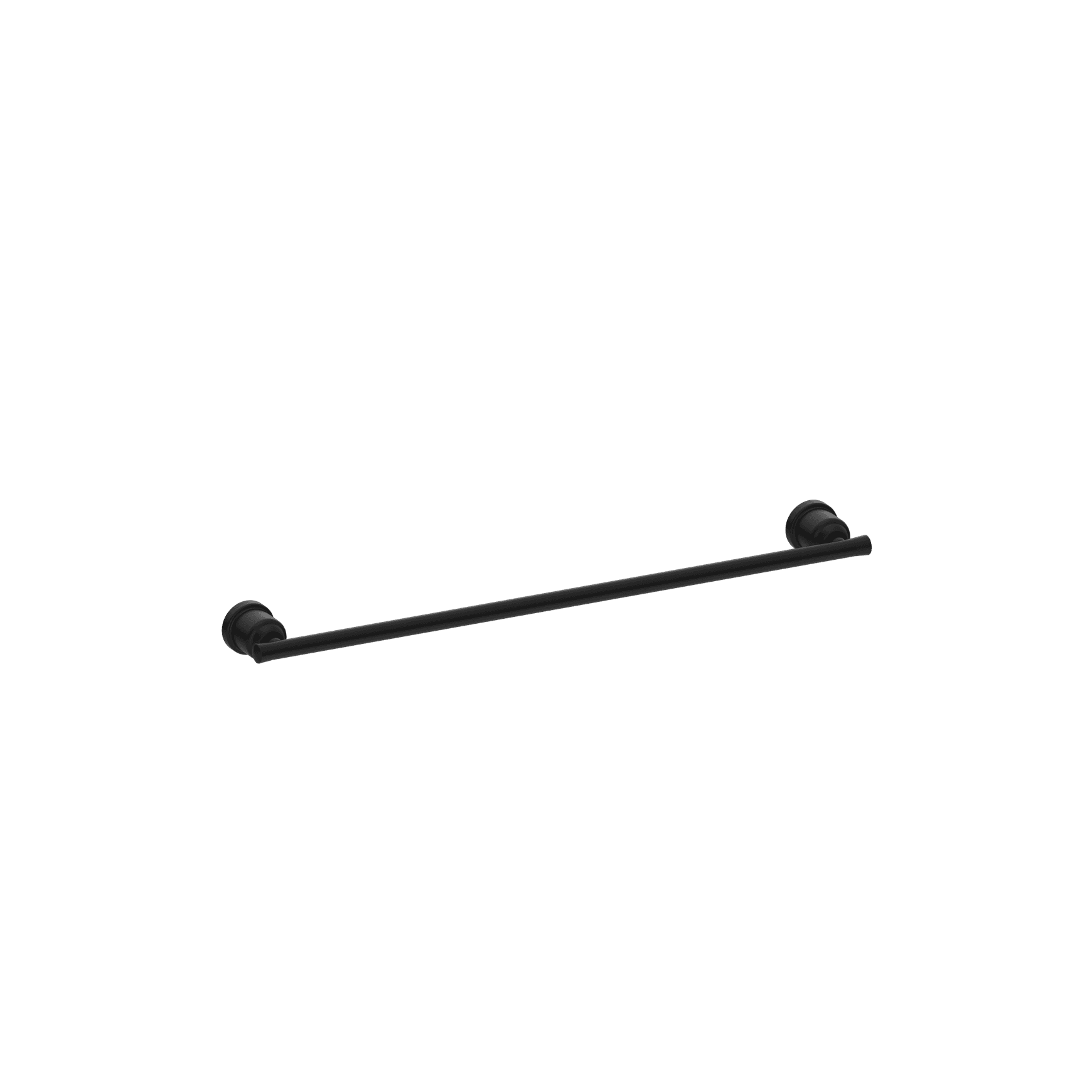 York Single Towel Rail 600mm Matte Black