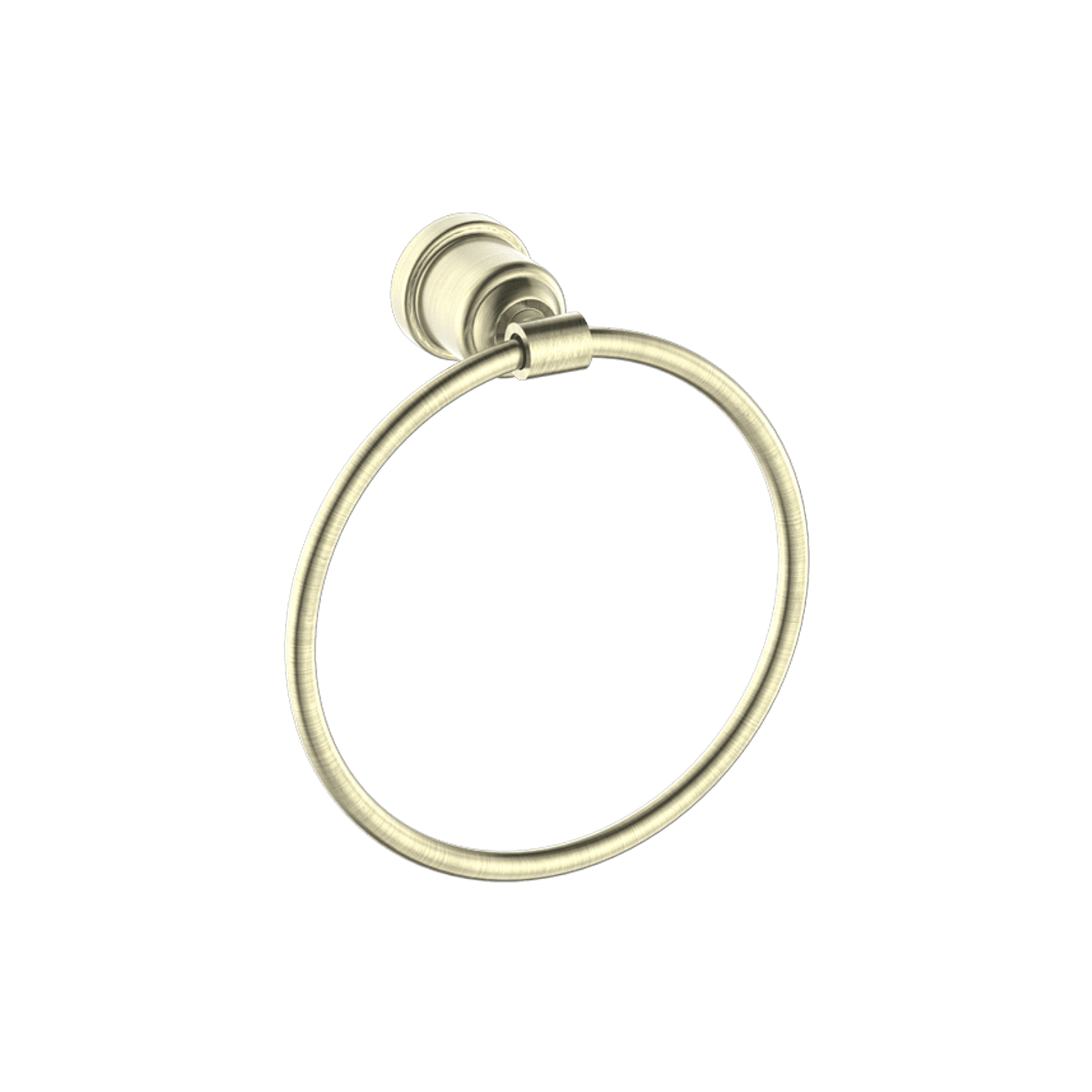 York Towel Ring Aged Brass