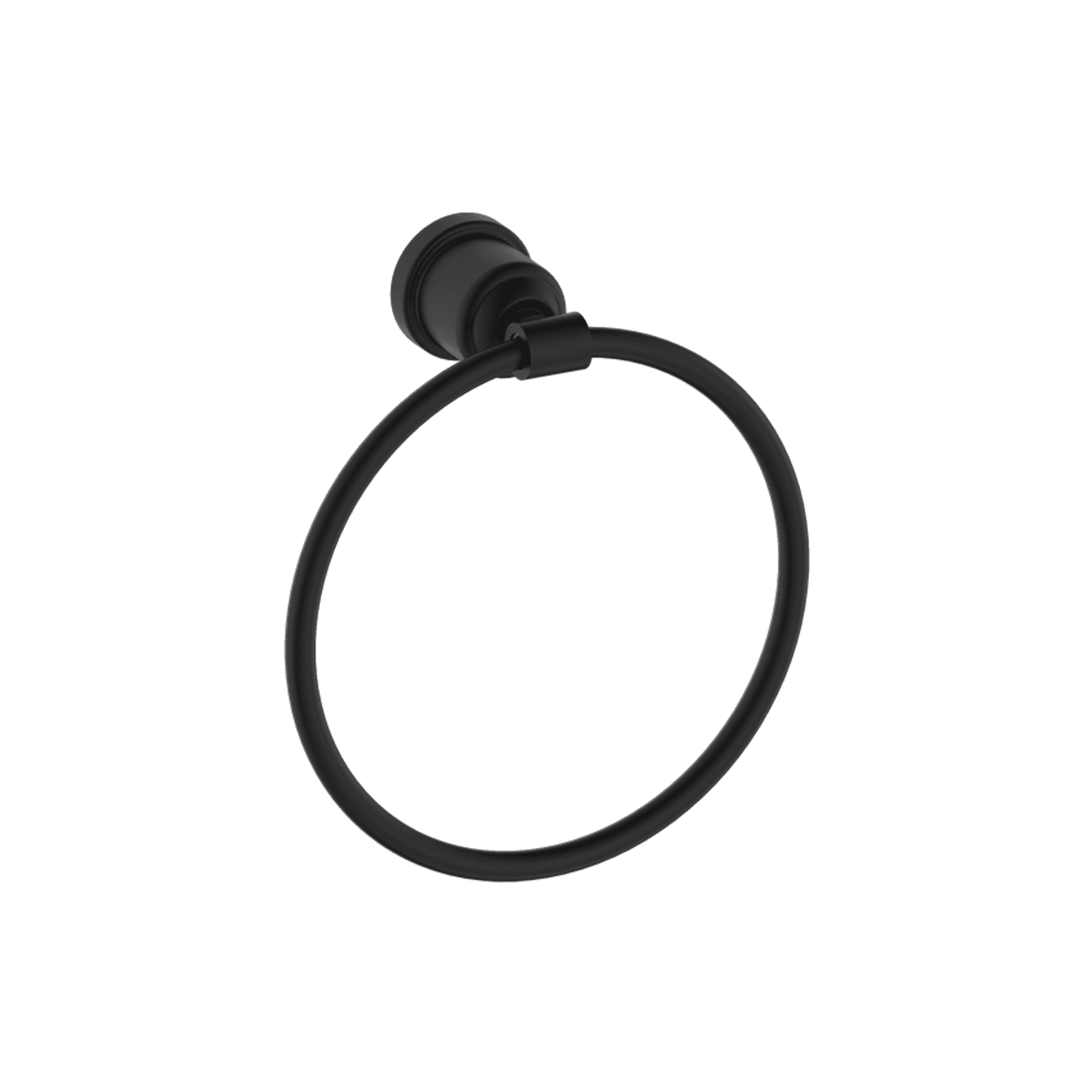 York Towel Ring Matte Black