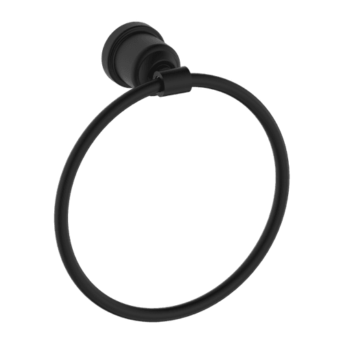 York Towel Ring Matte Black