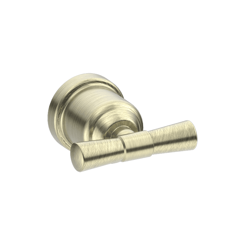 York Robe Hook Aged Brass