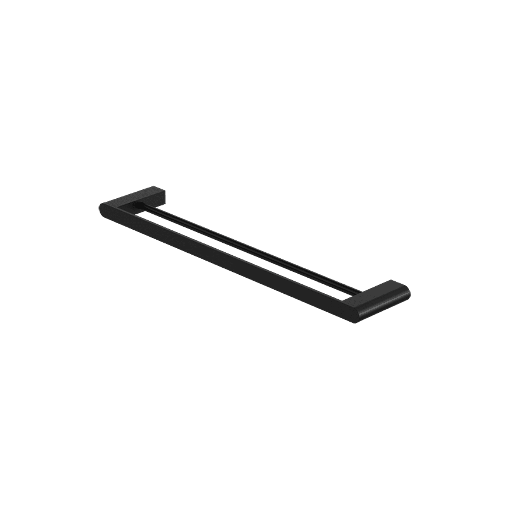 Bianca Double Towel Rail 600mm | Matte Black