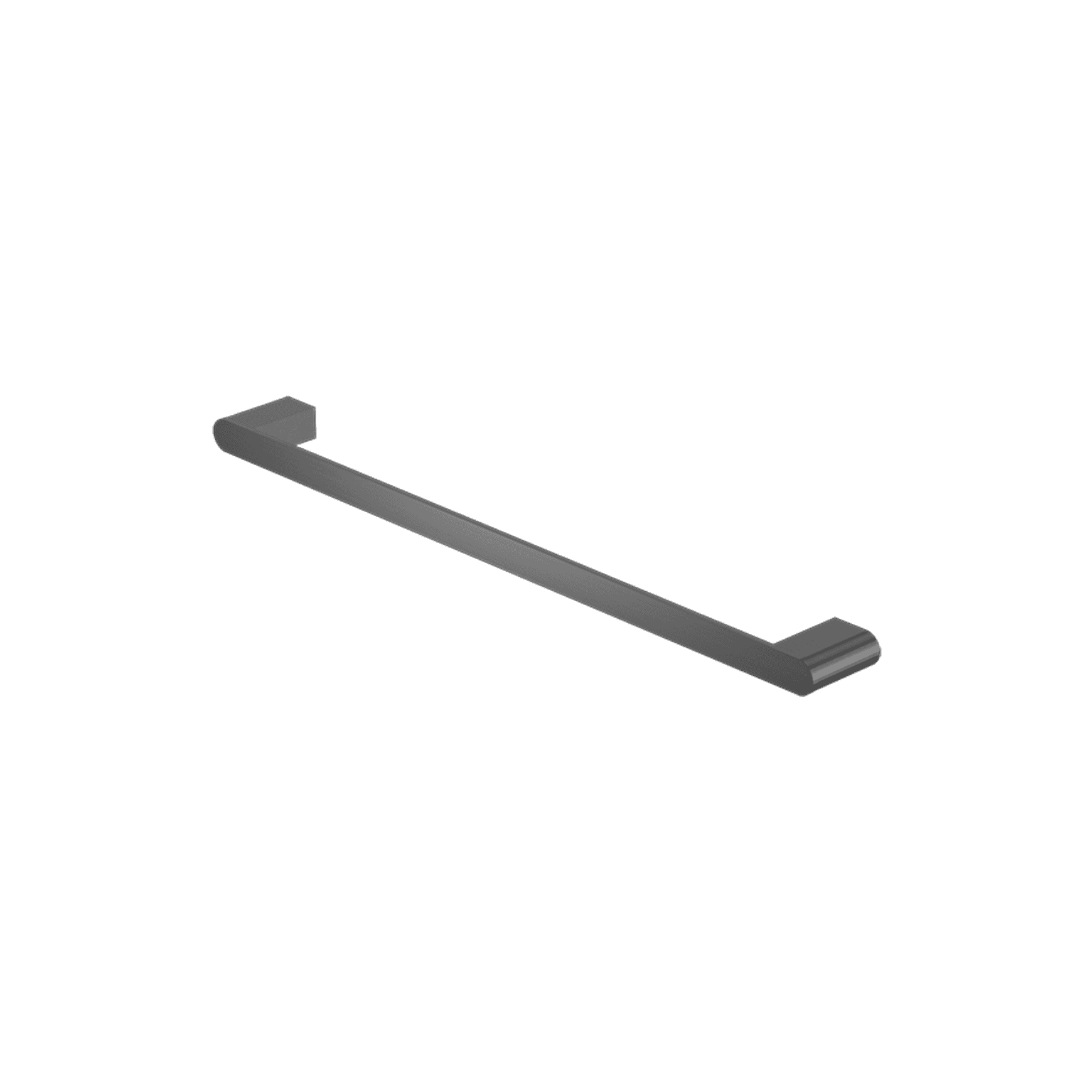 Bianca Single Towel Rail 600mm | Gun Metal