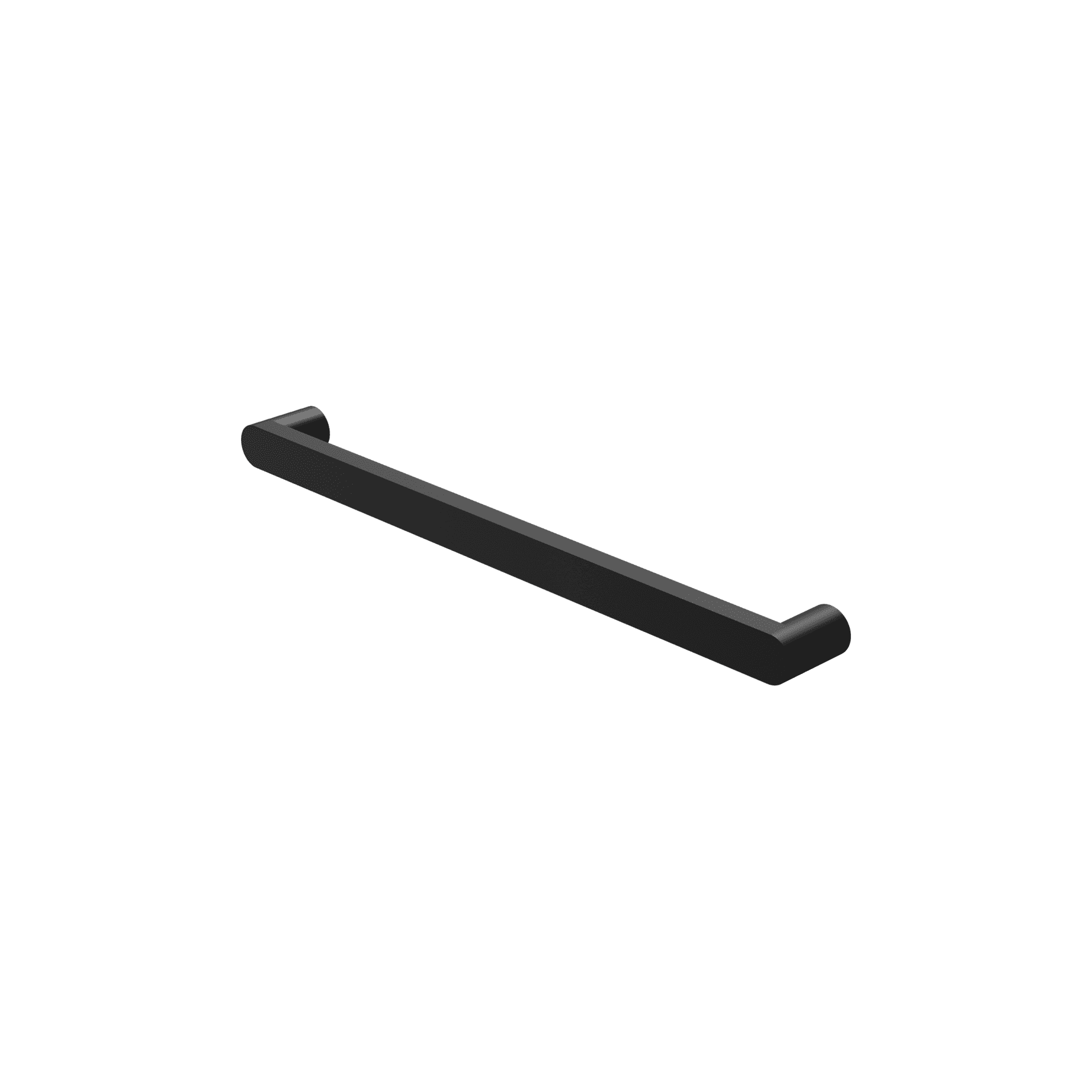 Bianca 240V Single Heated Towel Rail Matte Black