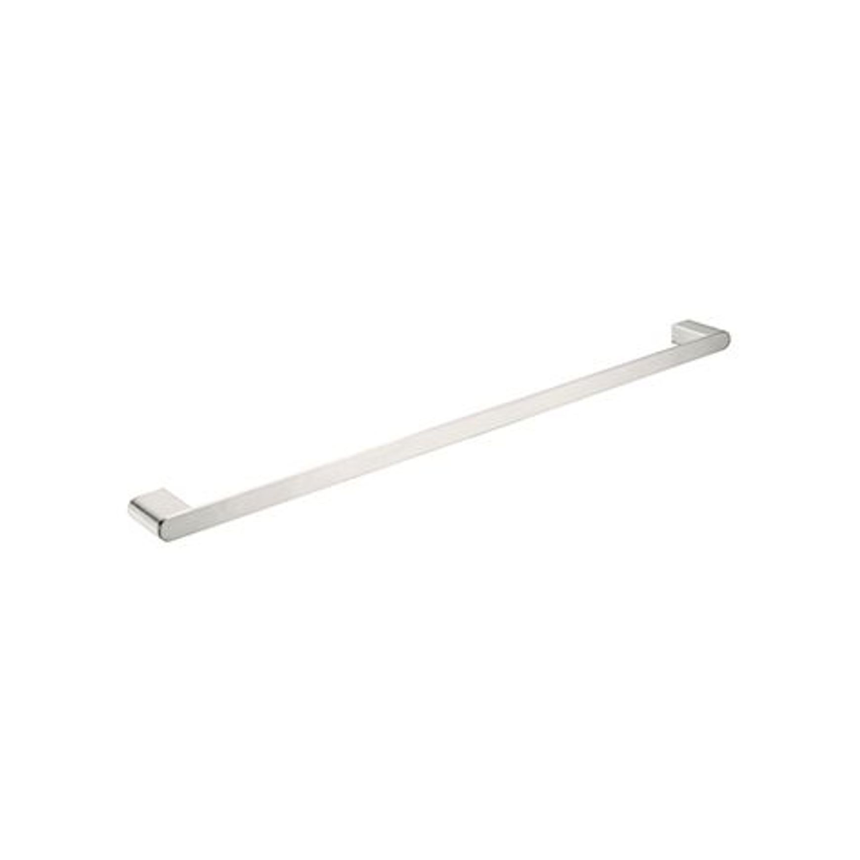 Bianca Single Towel Rail 800mm | Brushed Nickel