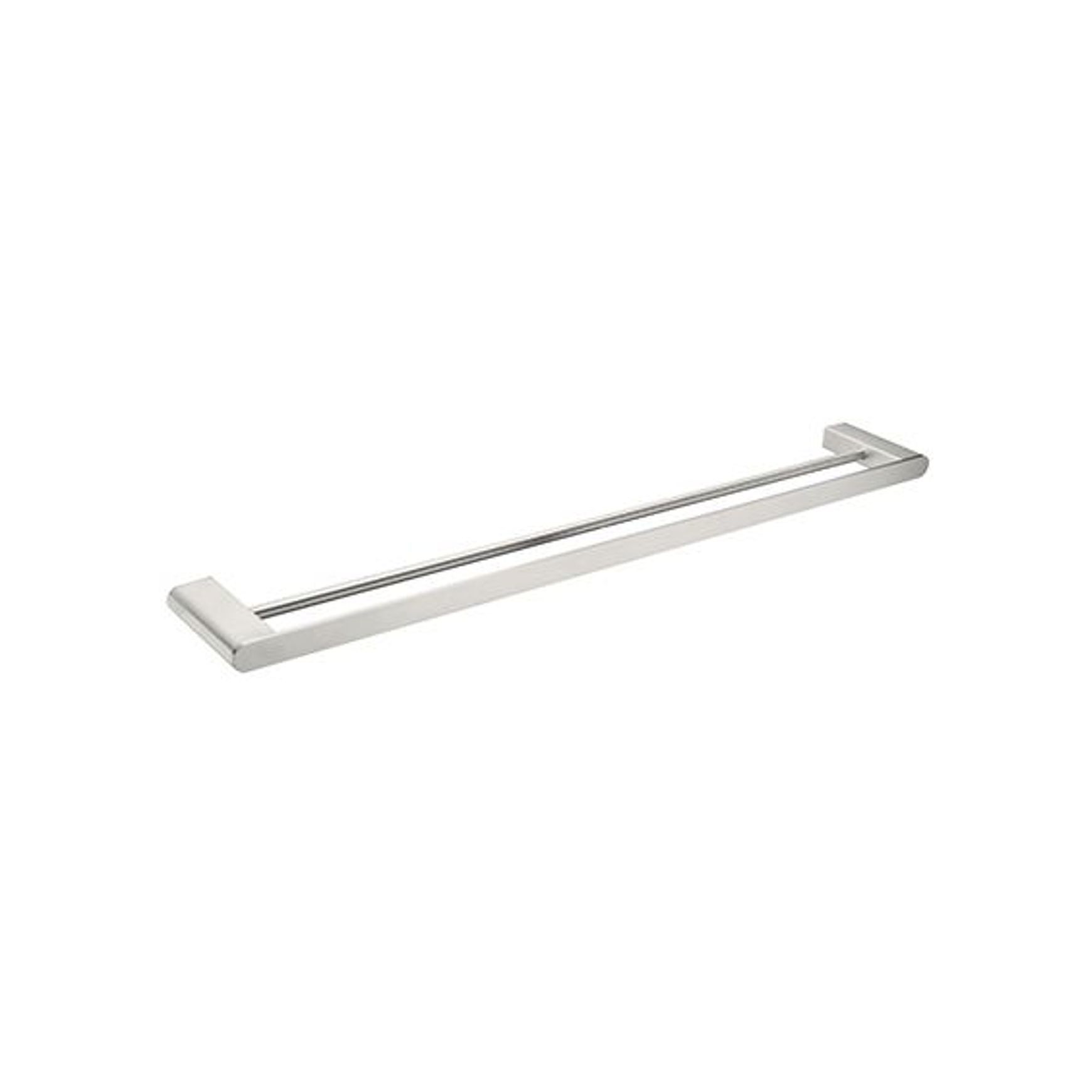 Bianca Double Towel Rail 800mm | Brushed Nickel