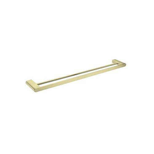 Bianca Double Towel Rail 800mm | Brushed Gold