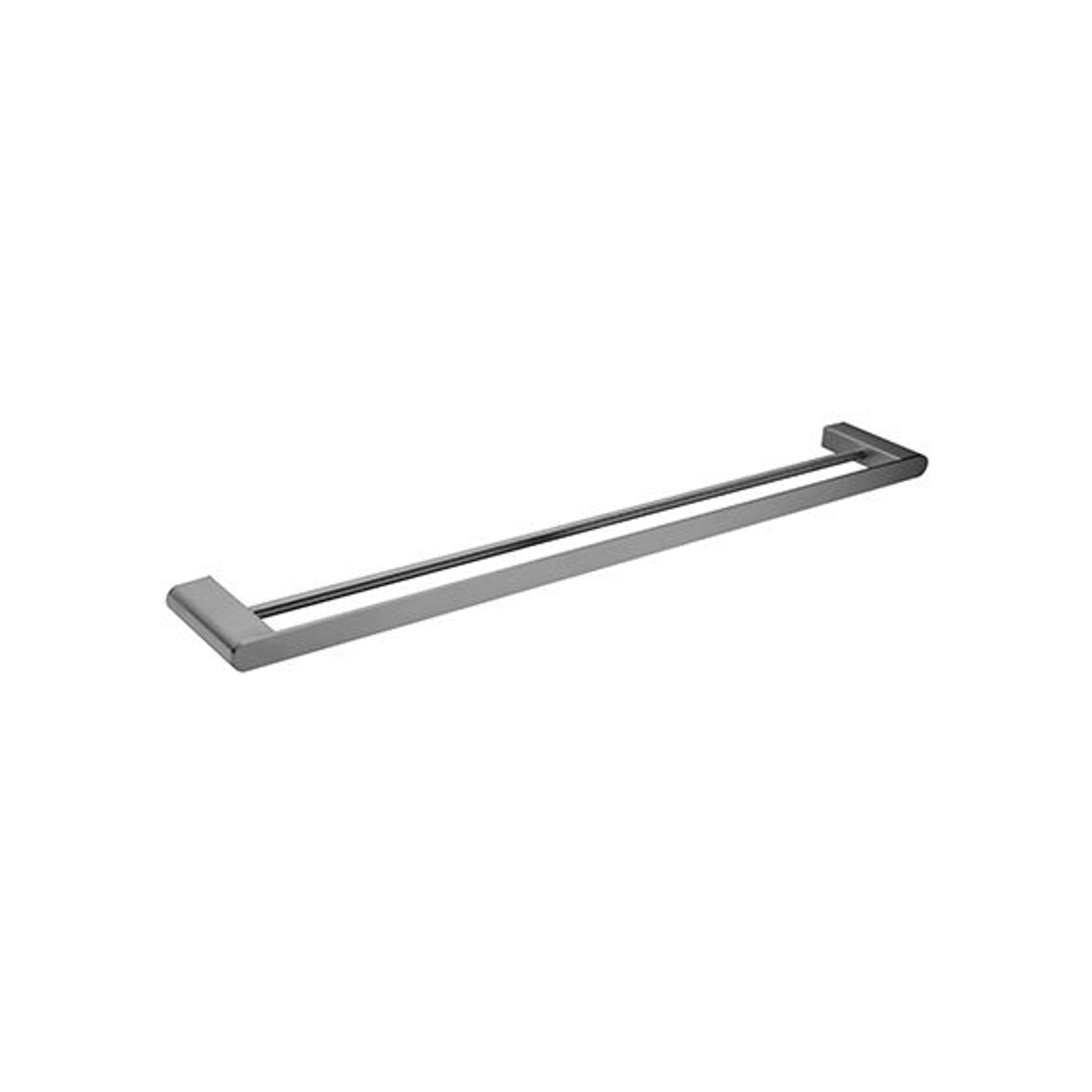 Bianca Double Towel Rail 800mm | Gun Metal