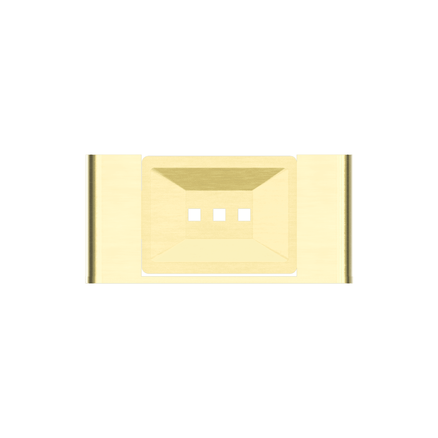 Bianca Soap Dish Holder | Brushed Gold