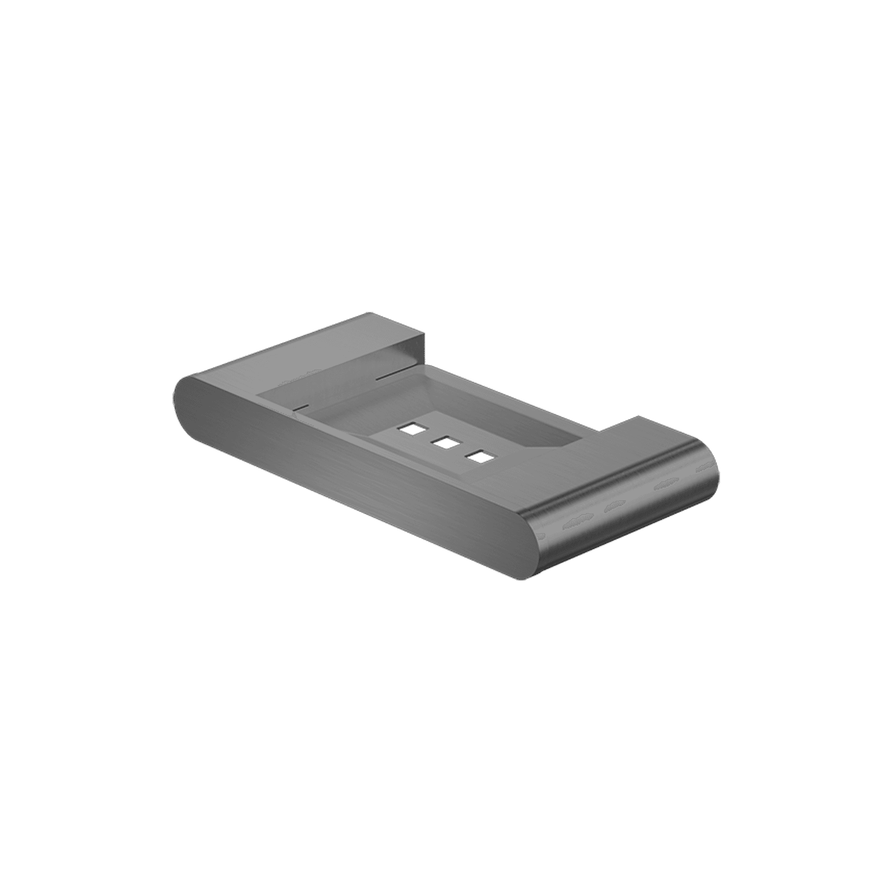 Bianca Soap Dish Holder | Gun Metal