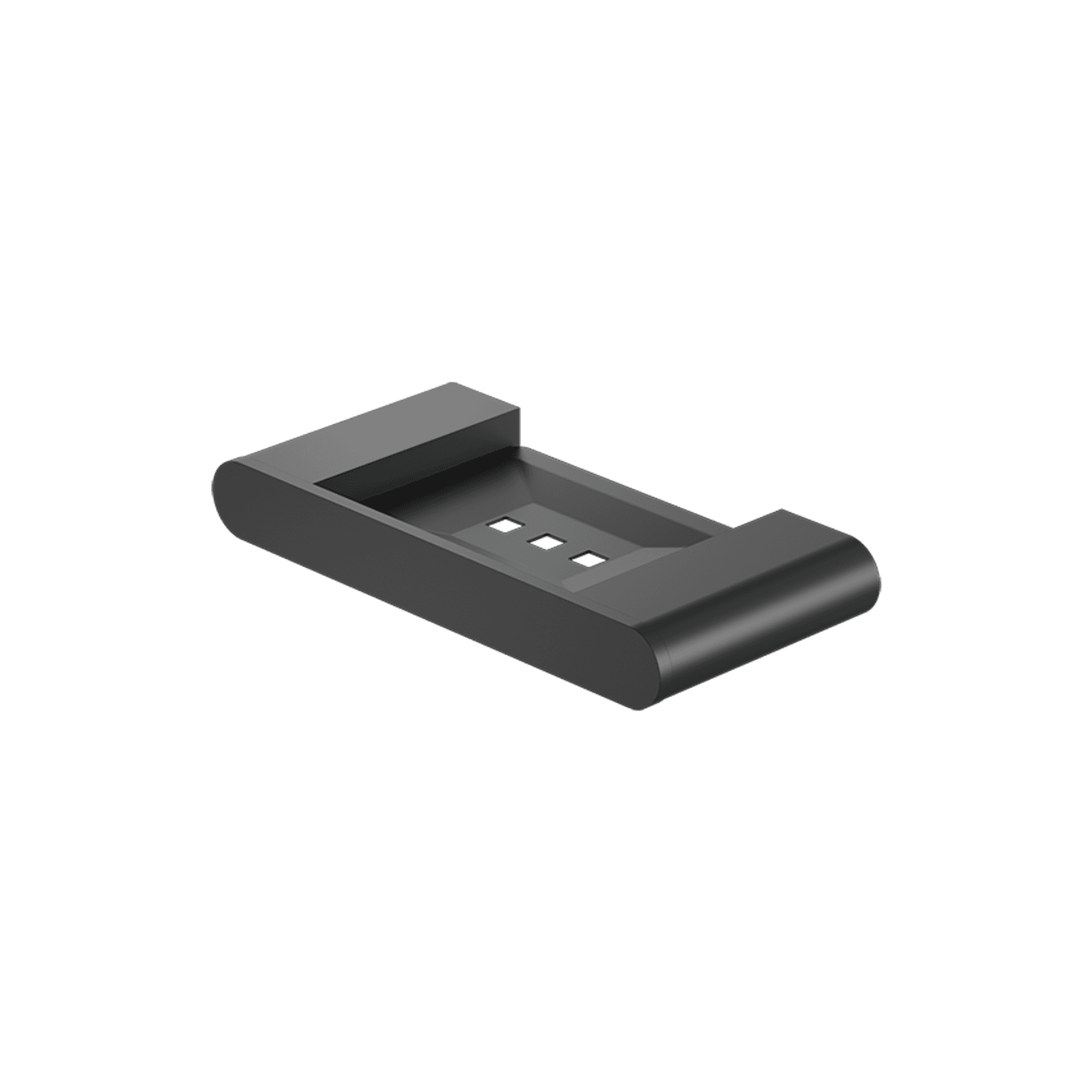 Bianca Soap Dish Holder | Matte Black