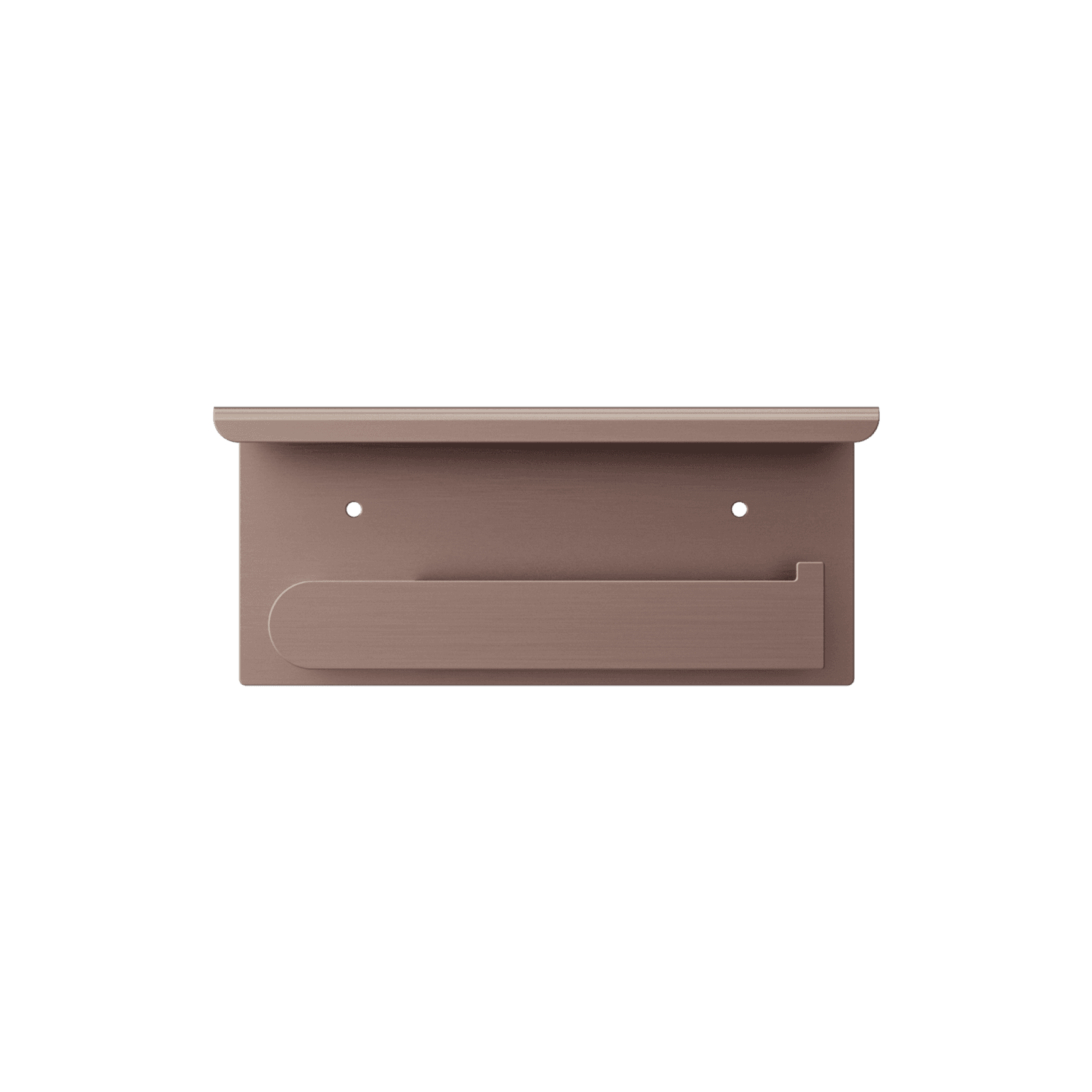 Bianca Toilet Roll Holder & Phone Holder | Brushed Bronze