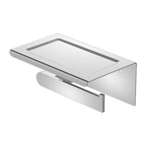 Bianca Toilet Roll Holder & Phone Holder | Chrome