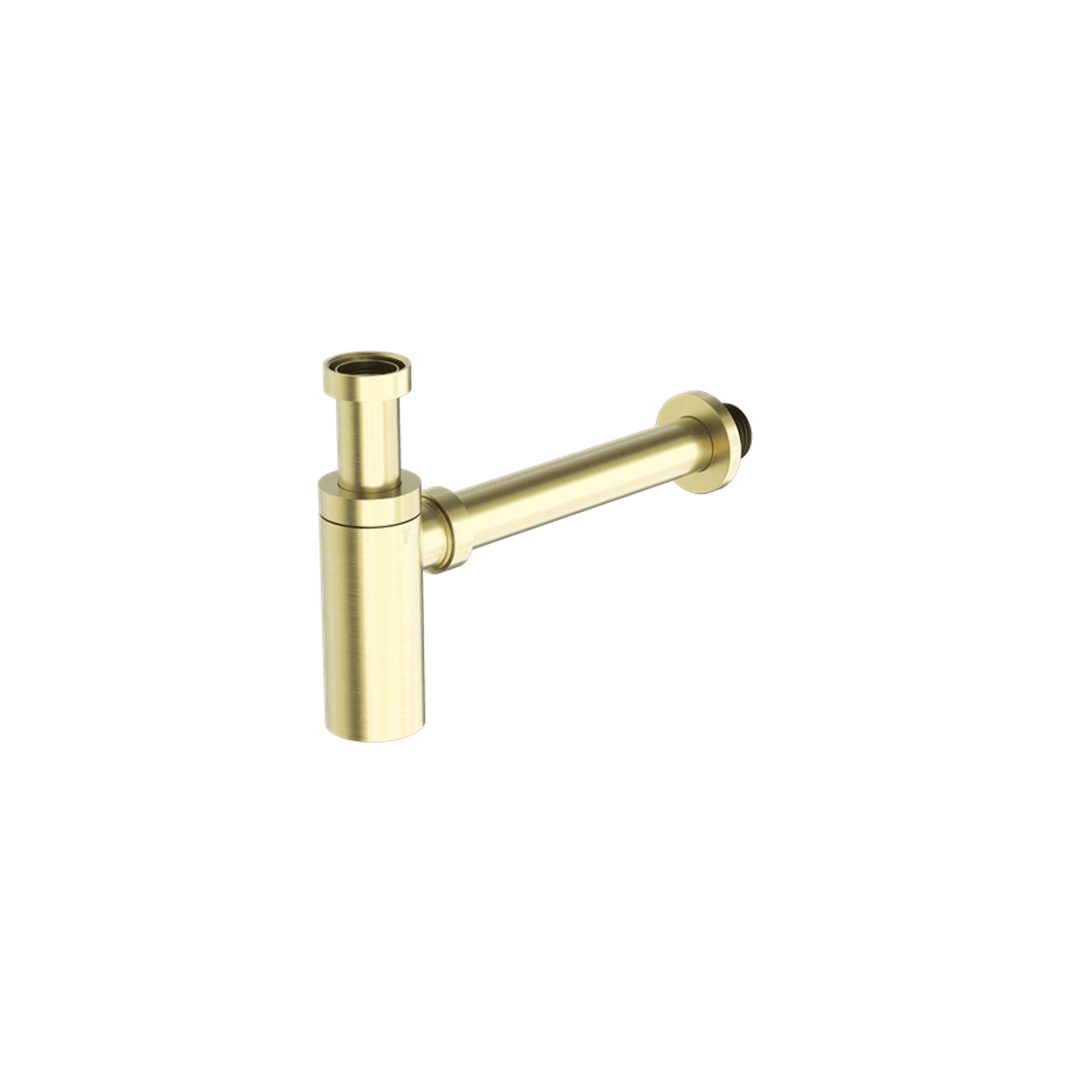 40mm Round Bottle Trap Brushed Gold